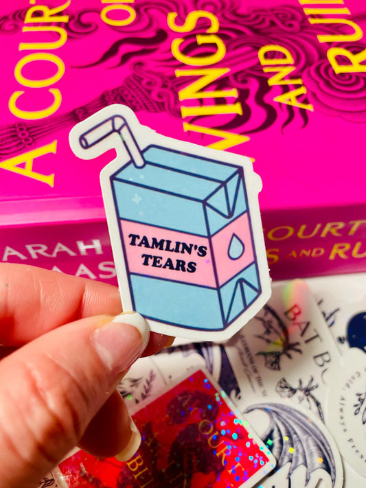 Pegatina de lectura del libro "Las lágrimas de Tamlin" de Acotar